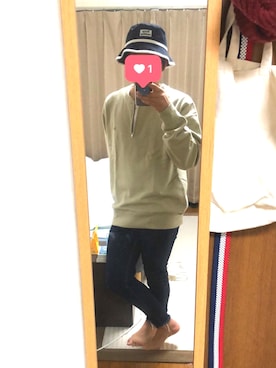 「Lee（リー）のアイテム（Tシャツ/カットソー）」を使った、Right treeさん（メンズ・163cm）の秋コーディネート