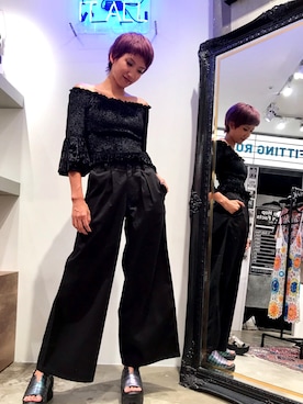 「FIG&VIPER（フィグアンドバイパー）のアイテム（その他トップス）」を使った、FIG&VIPER_HITOMIさん（レディース・165cm）の夏コーディネート