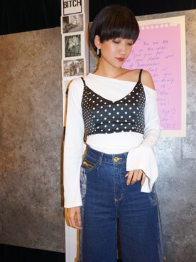 「FIG&VIPER（フィグアンドバイパー）のアイテム（アクセサリー）」を使った、FIG&VIPER_HITOMIさん（レディース・165cm）の春コーディネート
