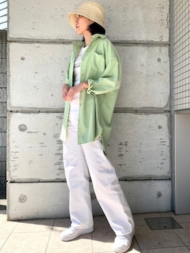 「FIG&VIPER（フィグアンドバイパー）のアイテム（帽子）」を使った、FIG&VIPER_HITOMIさん（レディース・165cm）の春コーディネート