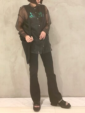 「FIG&VIPER（フィグアンドバイパー）のアイテム（タンクトップ）」を使った、FIG&VIPER_HITOMIさん（レディース・165cm）の夏コーディネート