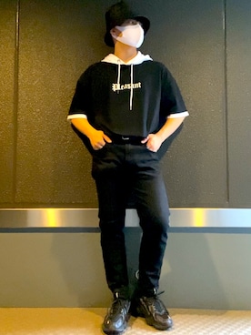 「アイテム（帽子）」を使った、S.Kさん（メンズ・163cm・10代）の春コーディネート