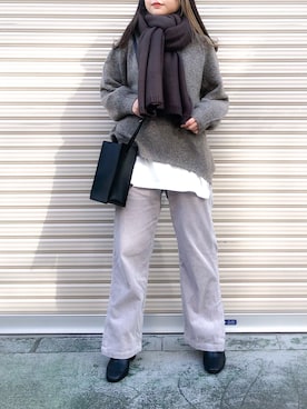 「LAKOLE（ラコレ）のアイテム（ブーツ）」を使った、𝙧𝙮𝙪𝙗𝙞さん（レディース・150cm）の冬コーディネート