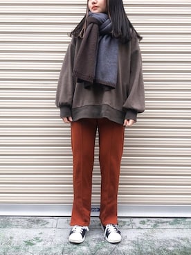 「LE COQ（ルコック）のアイテム」を使った、𝙧𝙮𝙪𝙗𝙞さん（レディース・150cm）の冬コーディネート
