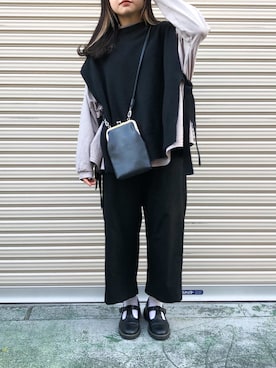 「LAKOLE（ラコレ）のアイテム（レッグウェア）」を使った、𝙧𝙮𝙪𝙗𝙞さん（レディース・150cm）の冬コーディネート