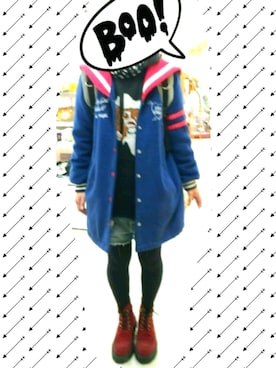 「RNA」｜「アイテム（カバーオール）」を使った、あこ☆★さん（レディース・150cm）の冬コーディネート