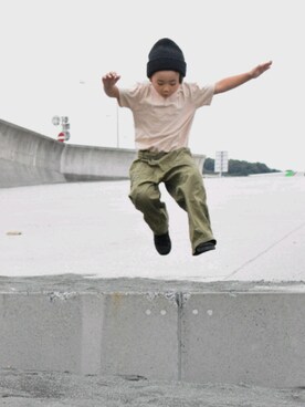 「BEAUTY&YOUTH UNITED ARROWS(ビューティーアンドユースユナイテッドアローズ)のアイテム」を使った、たつきちさん(キッズ・110cm)の秋コーディネート