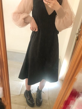 「archives e'pice（アルシーヴエピス）のアイテム」を使った、やまさん（レディース・163cm）の冬コーディネート
