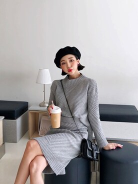 グレーニット の人気ファッションコーディネート 地域 韓国 Wear