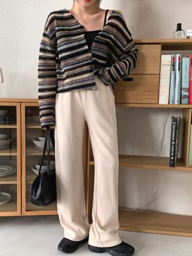 「merongshop（メロンショップ）のアイテム（カーディガン/ボレロ）」を使った、merongshopjpさん（レディース・160cm）の冬コーディネート