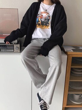 「merongshop（メロンショップ）のアイテム（カーディガン/ボレロ）」を使った、merongshopjpさん（レディース・160cm）の冬コーディネート