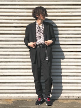 「lot holon」｜芳村さん（メンズ・181cm）の春コーディネート