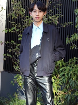 「YSL（ワイエスエル）のアイテム（ブルゾン）」を使った、Taikiさん（メンズ・177cm）の夏コーディネート