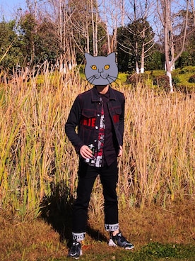 「Desigual（デシグアル）のアイテム（トップス）」を使った、Nerdさん（メンズ・180cm）の冬コーディネート