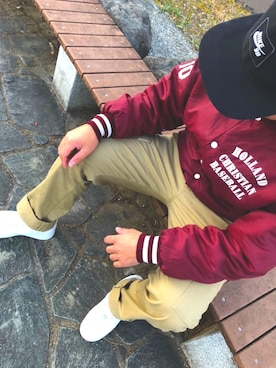 「NIKE SB（ナイキエスビー）のアイテム（キャップ）」を使った、koukibunriさん（メンズ・170cm）の冬コーディネート