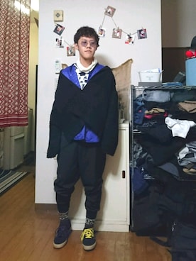 「good thing（グッドシング）のアイテム」を使った、ぽーさん（メンズ・170cm）の冬コーディネート