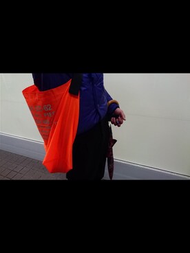 「CABANE de ZUCCa（カバンドズッカ）のアイテム（バッグ）」を使った、ぽーさん（メンズ・170cm）の冬コーディネート
