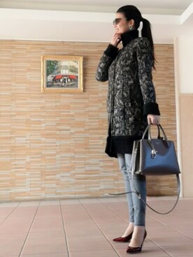 「LE CIEL BLEU（ルシェルブルー）のアイテム（デニムパンツ）」を使った、YMK.jpさん（レディース・168cm）の秋コーディネート