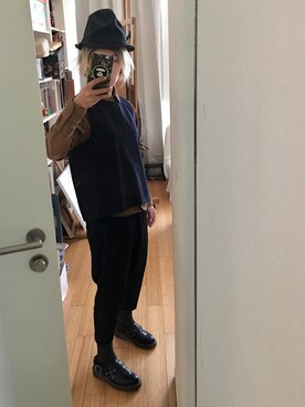 「PHATEE（ファッティー）のアイテム（帽子）」を使った、maomao19791さん（レディース・160cm）の春コーディネート