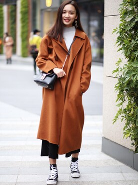 「アイテム（香水、ホワイト系）」を使った、CHEUNGJXXさん（レディース・162cm）の春コーディネート
