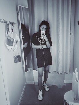 「XPXのアイテム」を使った、CHEUNGJXXさん（レディース・162cm）の春コーディネート