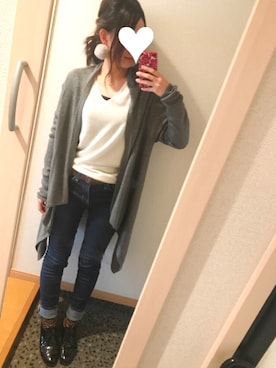 「アイテム（ピアス（両耳用））」を使った、y.mさん（レディース・159cm・20代）の秋コーディネート