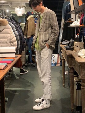 熊さん(メンズ・184cm)の秋コーディネート