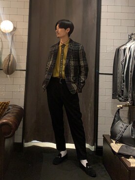 熊さん（メンズ・184cm）の秋コーディネート