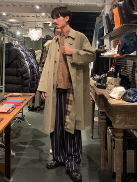 熊さん（メンズ・184cm）の秋コーディネート