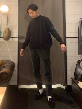 熊さん（メンズ・184cm）の秋コーディネート