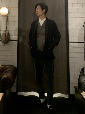 「Giab's（ジャブス）のアイテム」を使った、熊さん（メンズ・184cm）の冬コーディネート