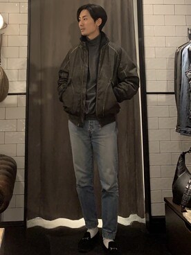 熊さん（メンズ・184cm）の冬コーディネート