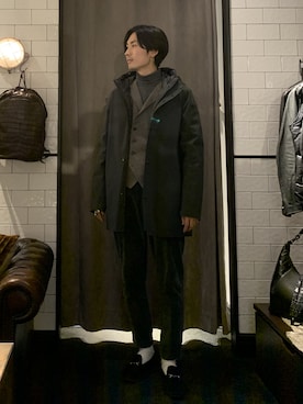 「Giab's（ジャブス）のアイテム」を使った、熊さん（メンズ・184cm）の冬コーディネート