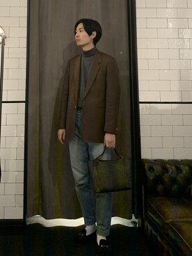 熊さん（メンズ・184cm）の冬コーディネート