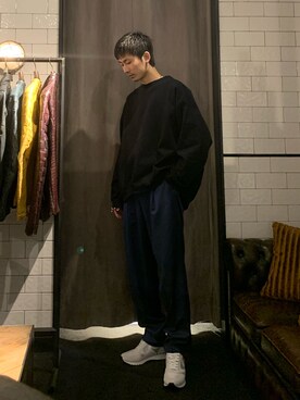 熊さん(メンズ・184cm)の春コーディネート