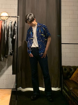 熊さん（メンズ・184cm）の夏コーディネート