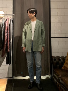 熊さん（メンズ・184cm）の夏コーディネート