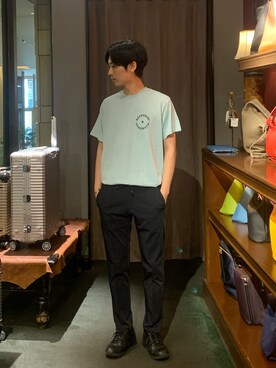 「SEAGREEN（シーグリーン）のアイテム」を使った、熊さん（メンズ・184cm）の夏コーディネート