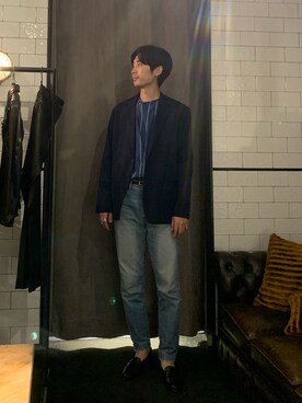 熊さん（メンズ・184cm）の夏コーディネート