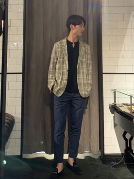 熊さん(メンズ・184cm)の秋コーディネート