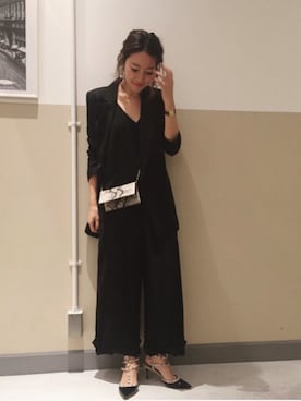 「TODAYFUL（トゥデイフル）のアイテム（つなぎ/オールインワン）」を使った、Piさん（レディース・165cm）の冬コーディネート