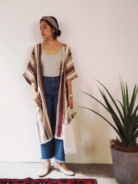 「TODAYFUL（トゥデイフル）のアイテム（その他アウター）」を使った、Piさん（レディース・165cm）の春コーディネート