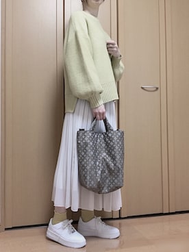 「白スカート」｜cen1000さん（レディース・163cm）の春コーディネート