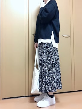 「白黒」｜cen1000さん（レディース・163cm）の春コーディネート
