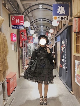 「lolitafashion」｜「アイテム（帽子）」を使った、リナさん（レディース・163cm）の秋コーディネート