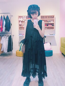 「paishop（パイショップ）のアイテム」を使った、劉桂彣さん（レディース・160cm）の冬コーディネート