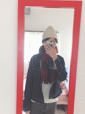 「やっぱりストリートが好き」｜「アイテム（デニムジャケット）」を使った、結凪さん（レディース・166cm）の秋コーディネート