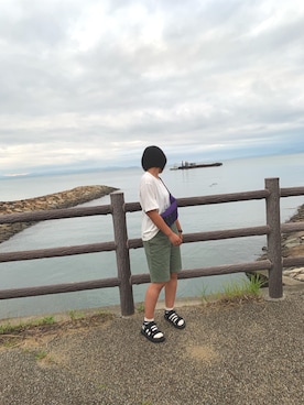 「祭り」｜「アイテム（パンツ）」を使った、ioeさん（レディース・162cm）の夏コーディネート