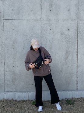 「Kappa（カッパ）のアイテム（バッグ）」を使った、ioeさん（レディース・162cm）の春コーディネート