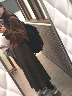 「mici（ミチ）のアイテム（トップス）」を使った、24☺︎さん（レディース・163cm）の冬コーディネート